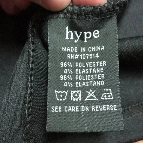 Hype Black Skater Dress, Size small - Picture 4 of 6